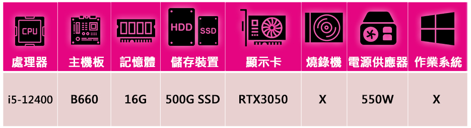 技嘉平台 犀牛戰將i512202 六核電競遊戲機(i5-12