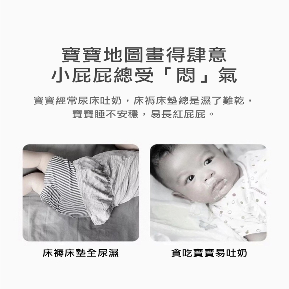 Zhuyin 母嬰頂級純棉防水隔尿保潔墊/尺寸雙人加大(尿布