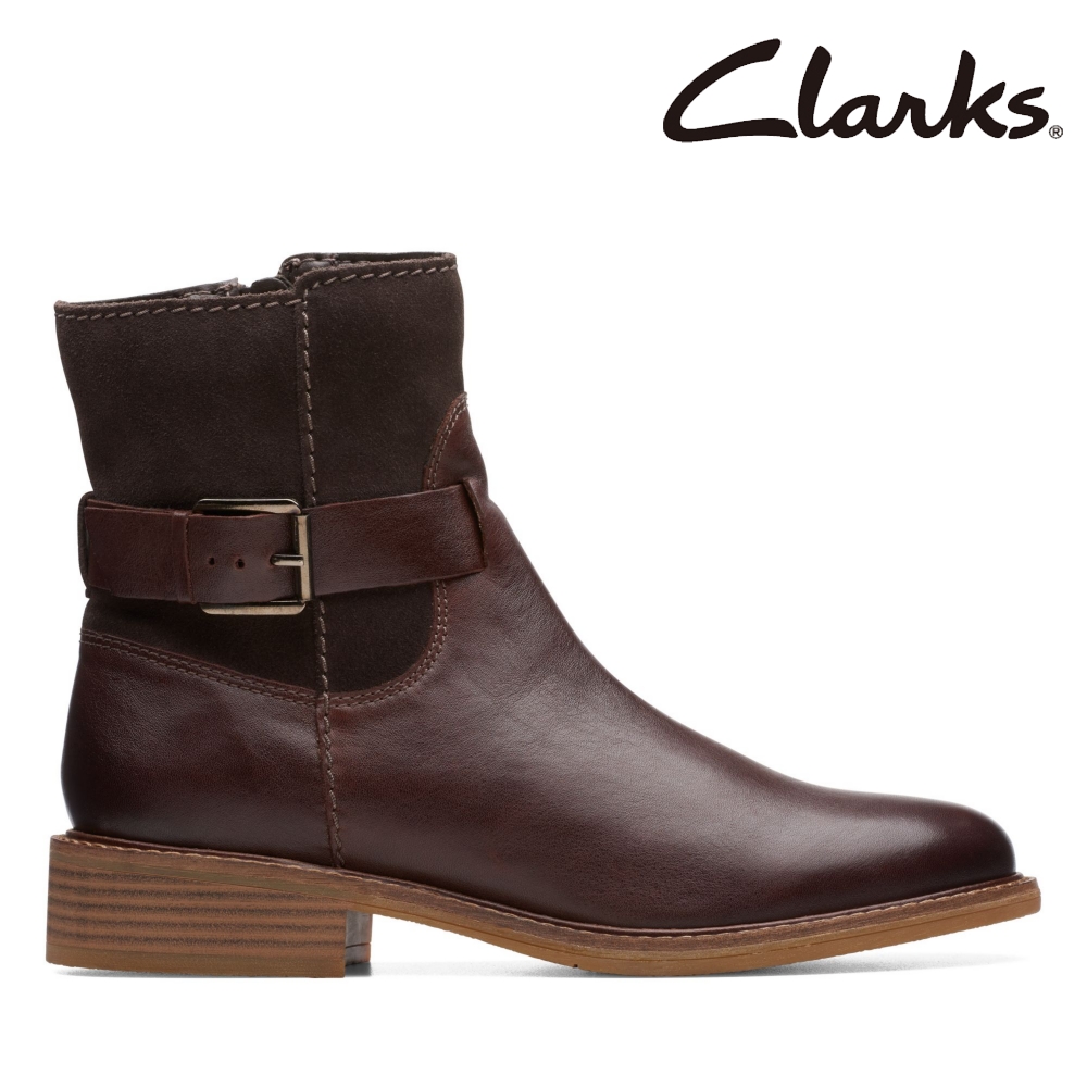 Clarks 女靴 Cologne Strap 個性飾釦異材