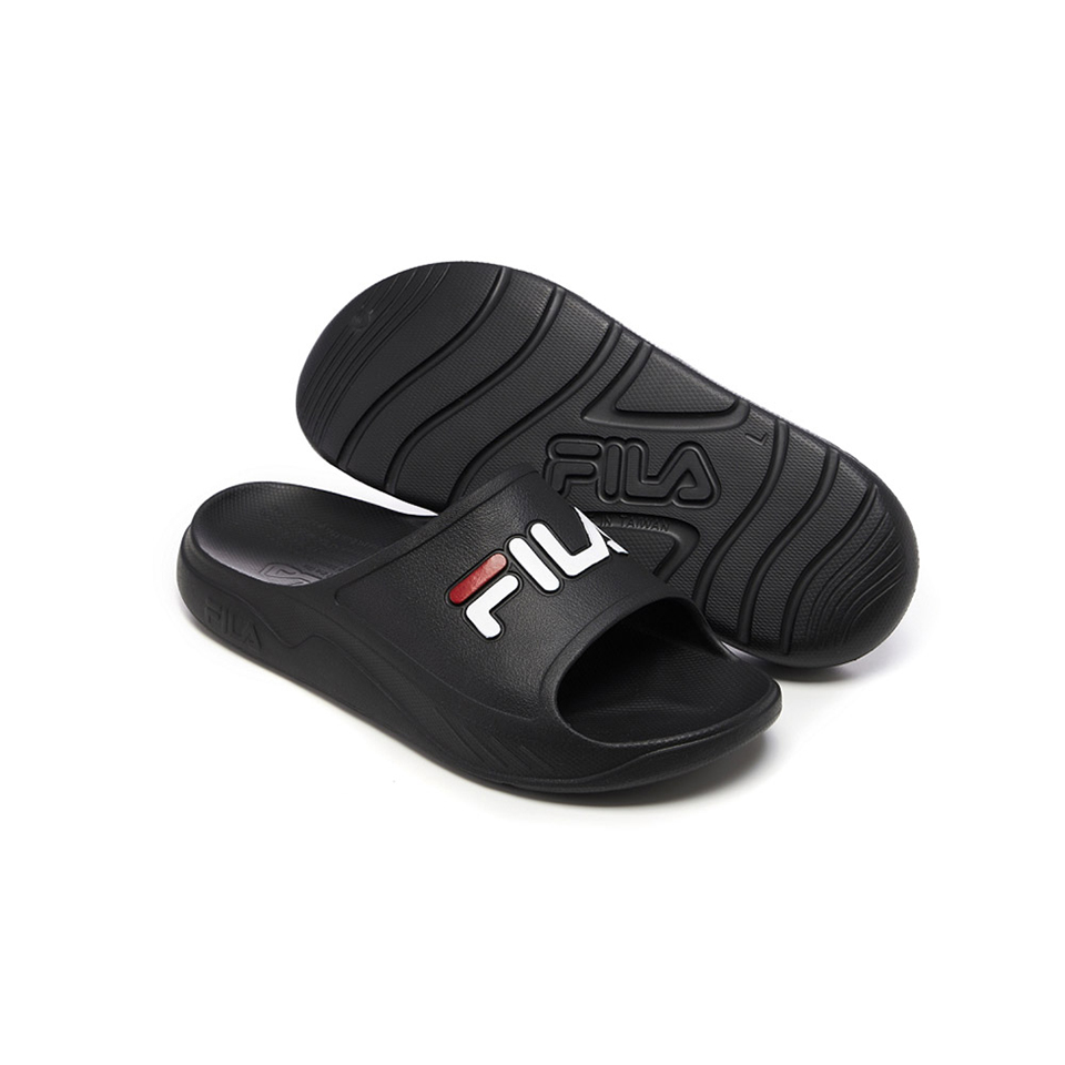 FILA 男鞋 女鞋 PLUMPY SLIDE 中性拖鞋-黑