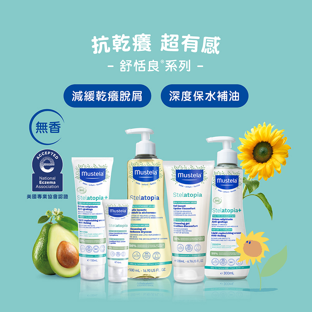無香 美國專業協會認證 抗乾癢 超有感 舒恬良系列 減緩乾癢脫屑 深度保水補油 