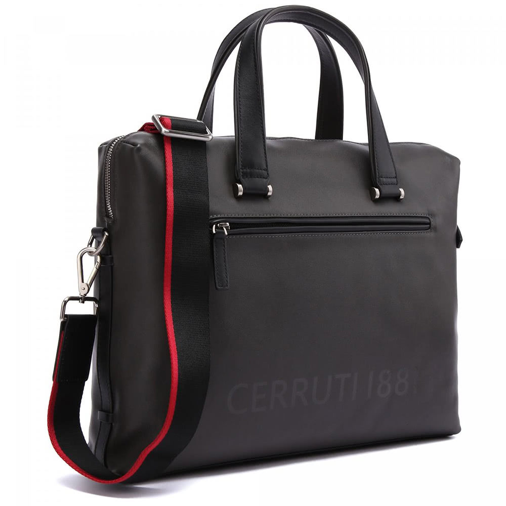 Cerruti 1881 頂級義大利小牛皮公事包/斜背包 C