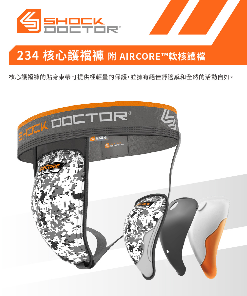 SHOCK DOCTOR 234 核心護襠褲 附 AIRCO