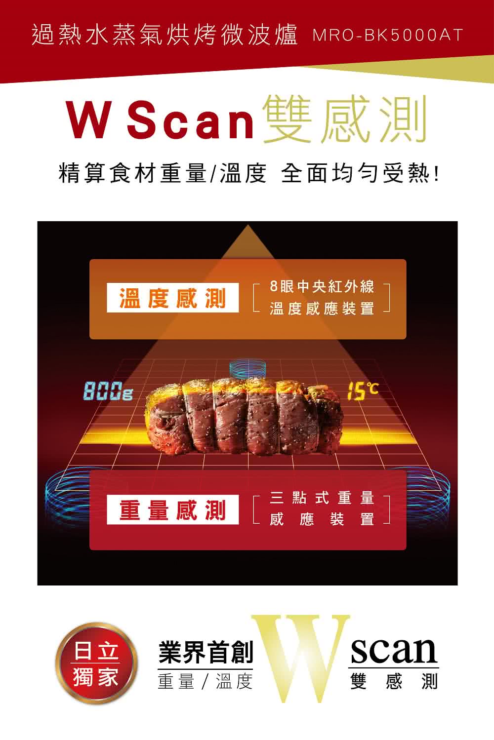 過熱水蒸氣烘烤微波爐 MROBK5000AT