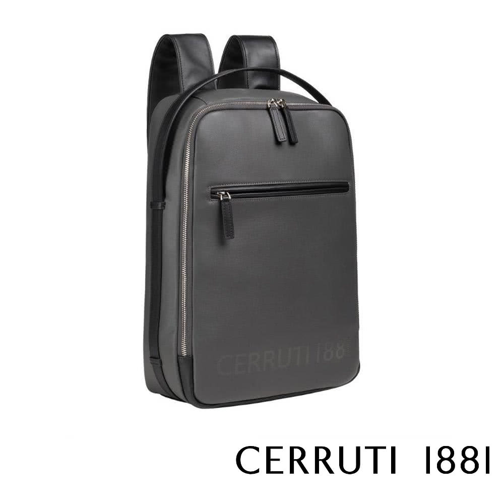 Cerruti 1881 限量2折 頂級義大利小牛皮後背包 