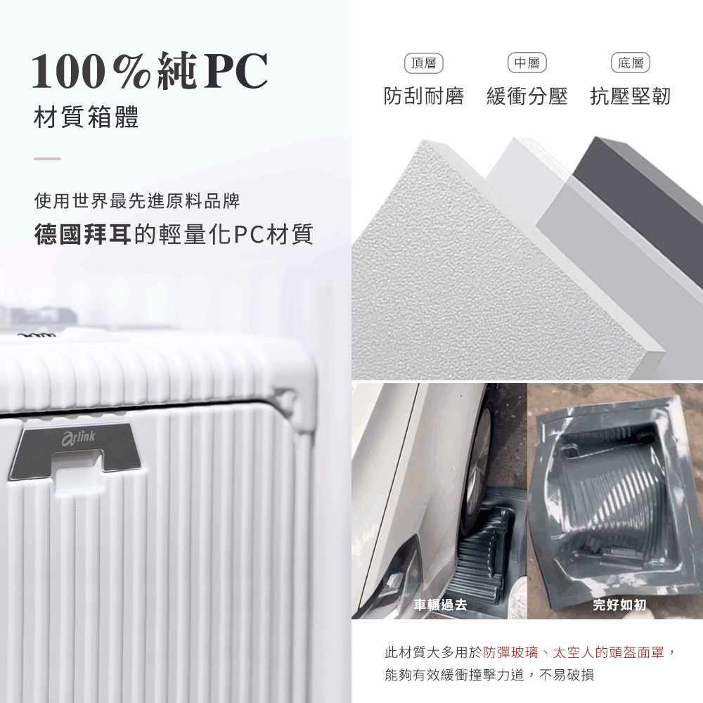 此材質大多用於防彈玻璃、太空人的頭盔面罩,