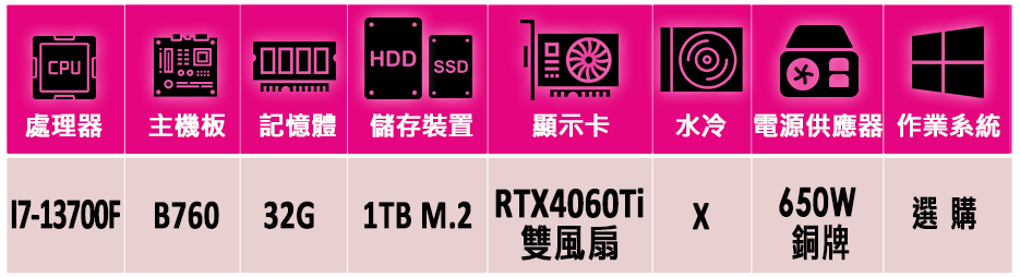 華碩平台 i7十六核GeForce RTX 4060TI{少