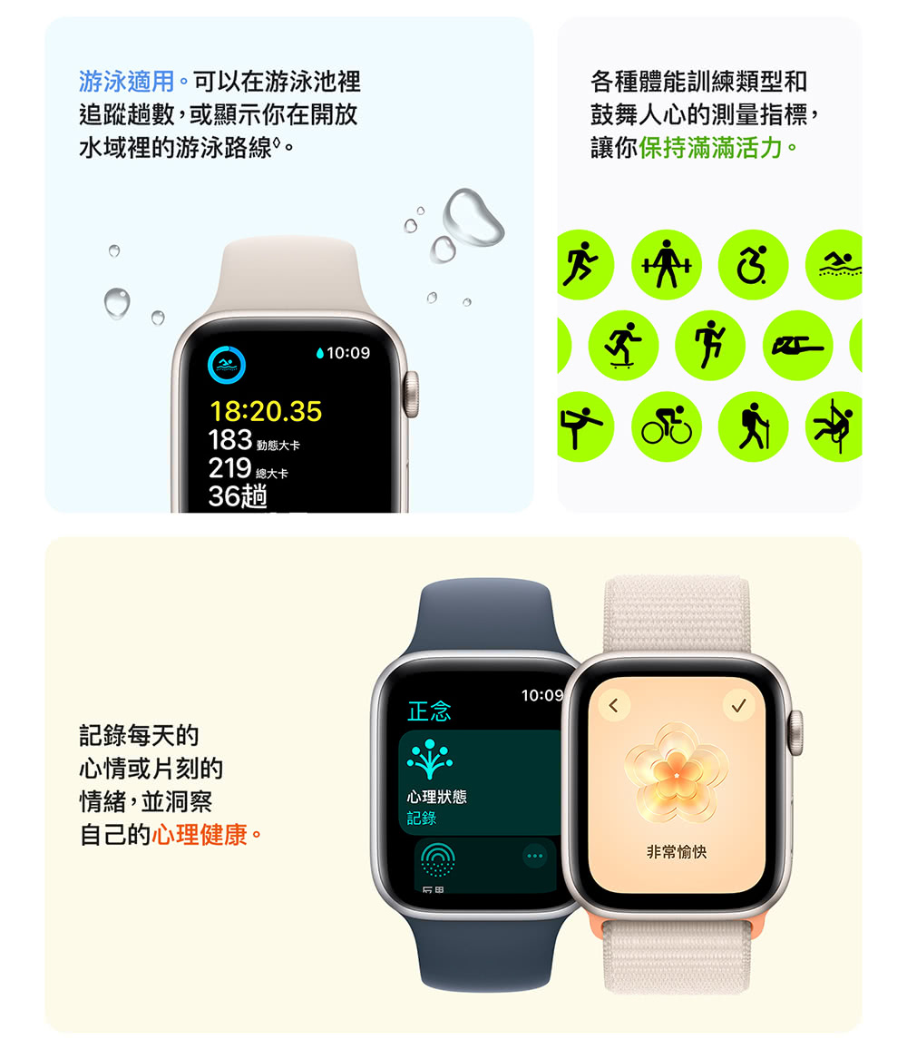 金屬錶帶組 Apple 蘋果 Apple Watch SE2