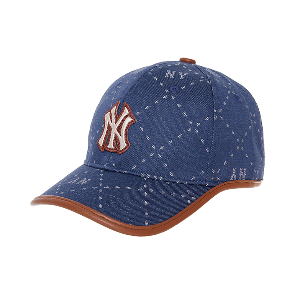 MLB 童裝 可調式牛仔丹寧棒球帽 童帽 MONOGRAM系