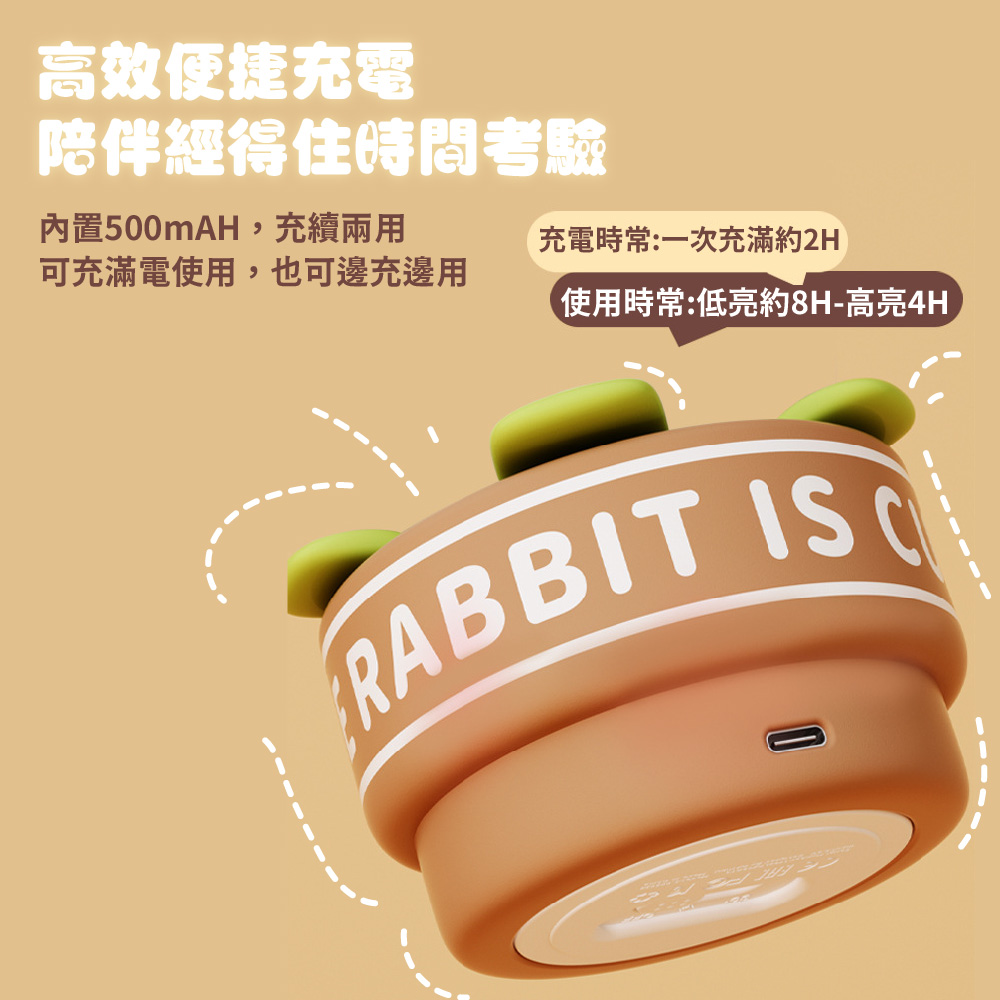 內置500mAH,充續兩用