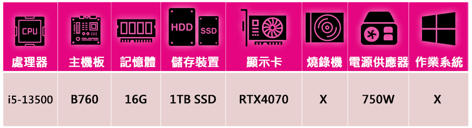 技嘉平台 i5十四核GeForceRTX4070{犀牛戰將i