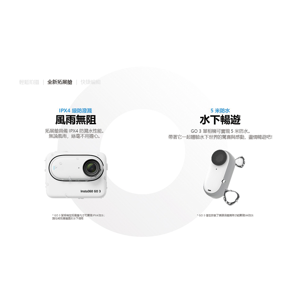 Insta360 GO 3 拇指防抖相機 64G版本 保護鏡
