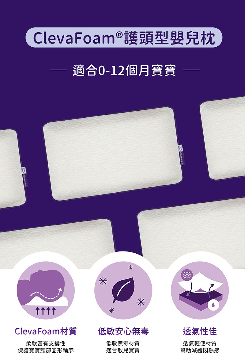 奇哥,寶寶的第一個朋友,護頭型,嬰兒枕,clevamama,推車枕,枕,Cleva Foam奇哥,寶寶的第一個朋友,護頭型,嬰兒枕,clevamama,幼兒枕,枕,Cleva Foam,防扁頭