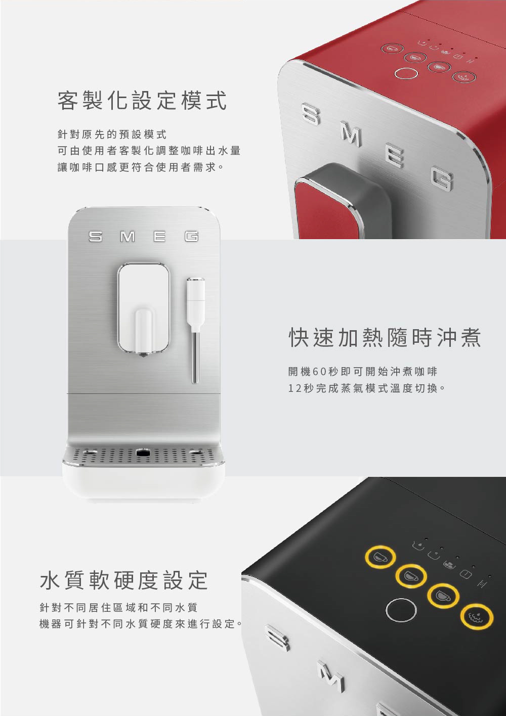 æ©å¨å¯éå°ä¸åæ°´è³ªç¡¬åº¦ä¾é²è¡è¨­å®ã
