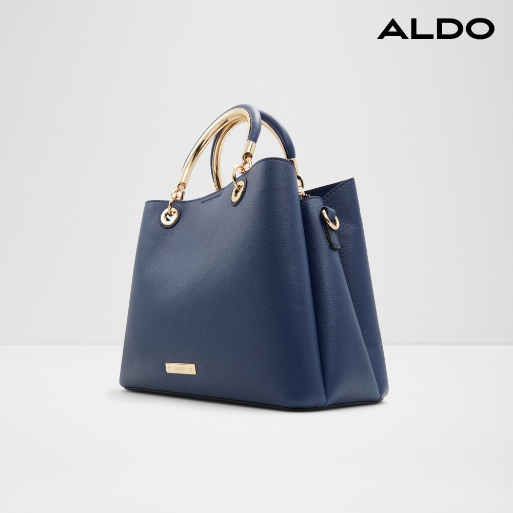 ALDO SURGOINE-高雅素面手提包(藍色)品牌優惠