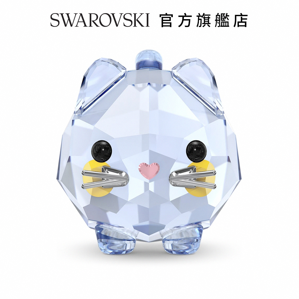 SWAROVSKI 施華洛世奇 Chubby Cats藍貓(