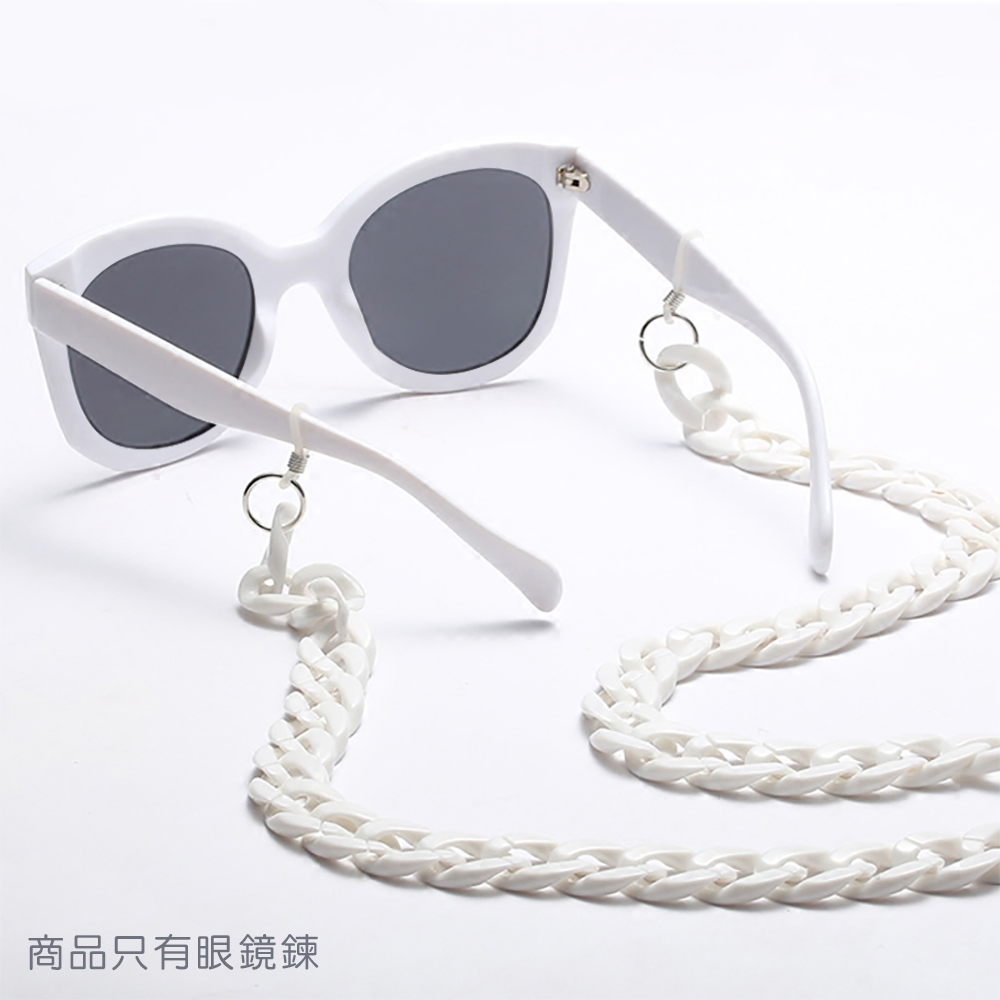樂適多 歐美土豪壓克力金鍊造型眼鏡鍊 M021(眼鏡鍊 眼鏡