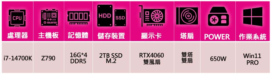 微星平台 i7二十核Geforce RTX4060 WiN1