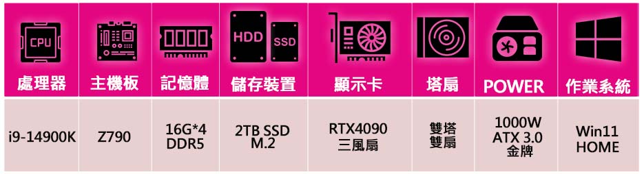 微星平台 i9二四核Geforce RTX4090 24G 