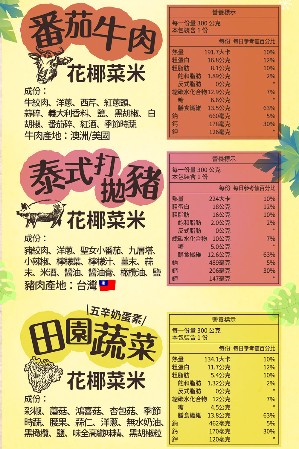 豬絞肉、洋蔥、聖女小番茄、九層塔、