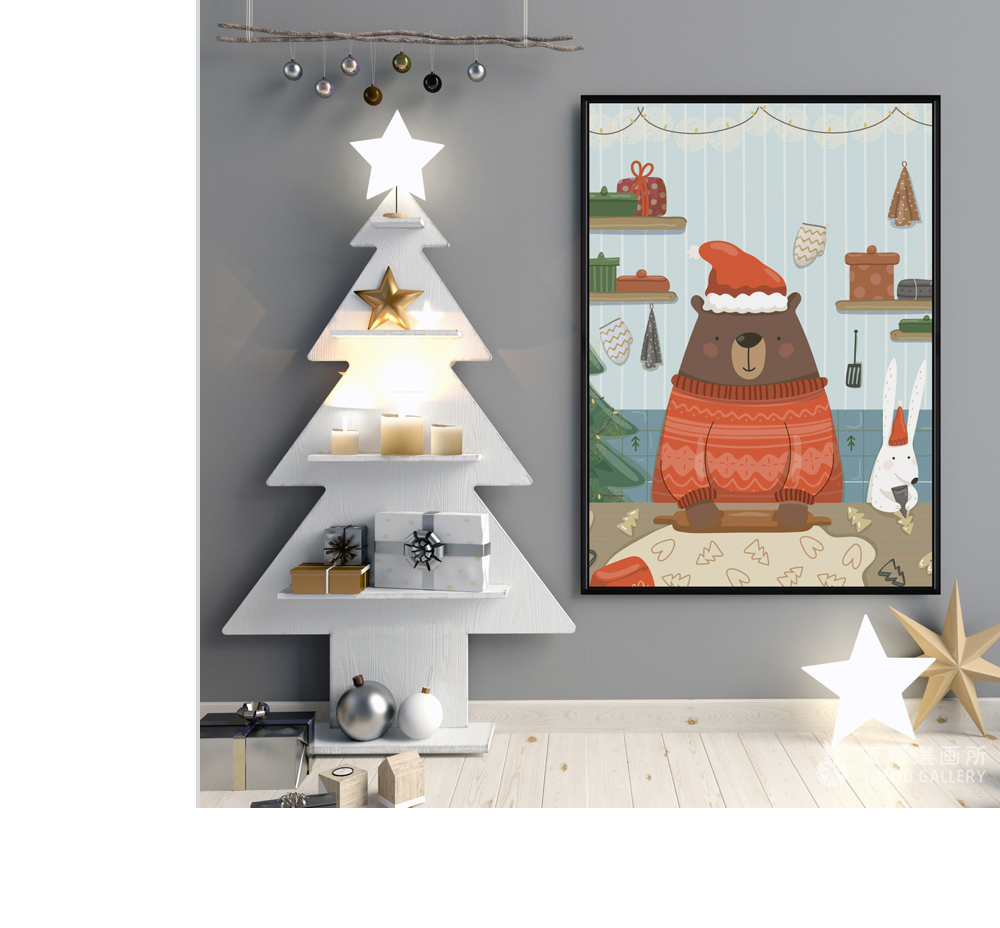 菠蘿選畫所 來做美味薑餅 - 70x100cm(冬季聖誕裝飾
