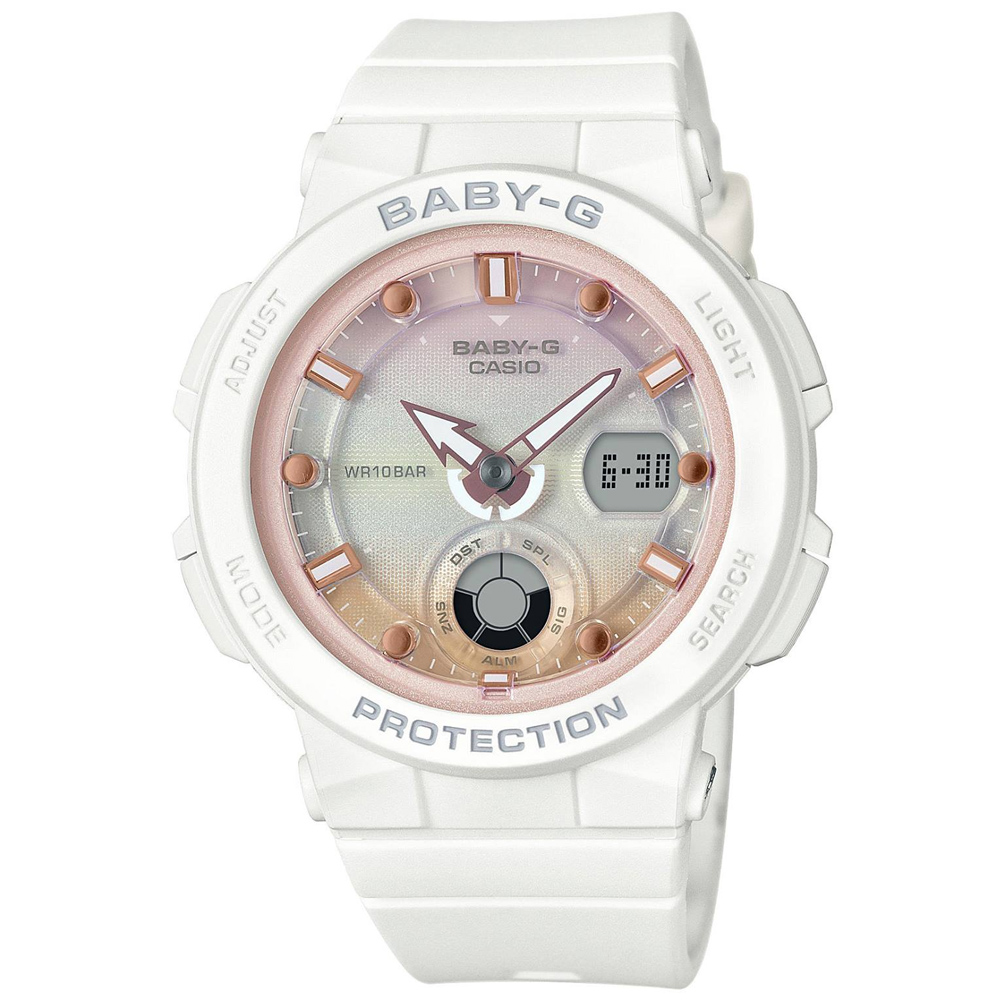 CASIO 卡西歐 BABY-G 夏日海灘雙顯腕錶(BGA-