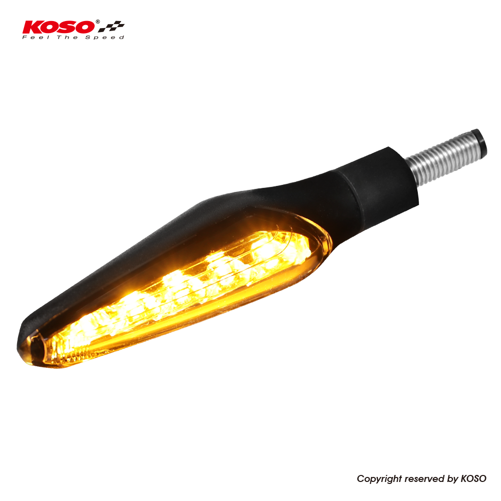 KOSO Z4 序列式LED方向燈 方向指示燈 車燈(霧黑 