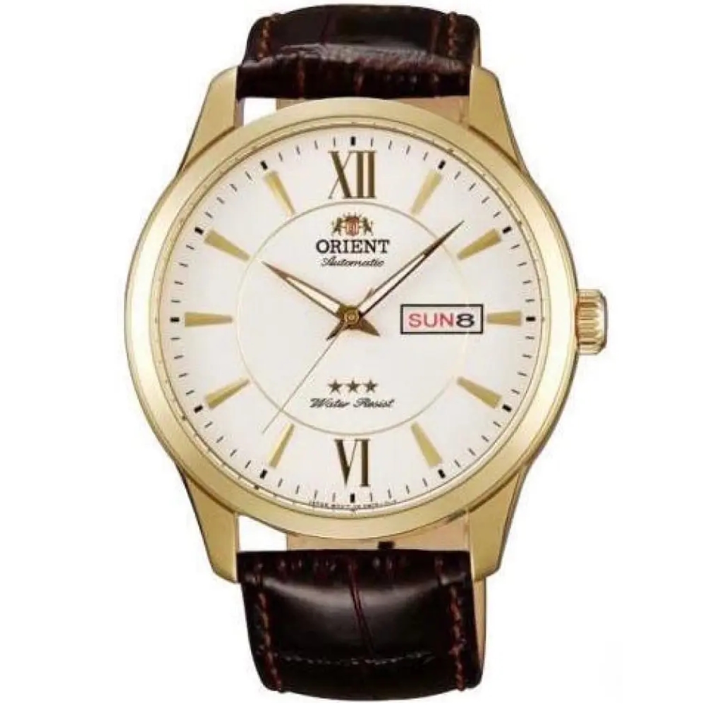 ORIENT 東方錶 經典都會時尚機械腕錶-金色/43mm(
