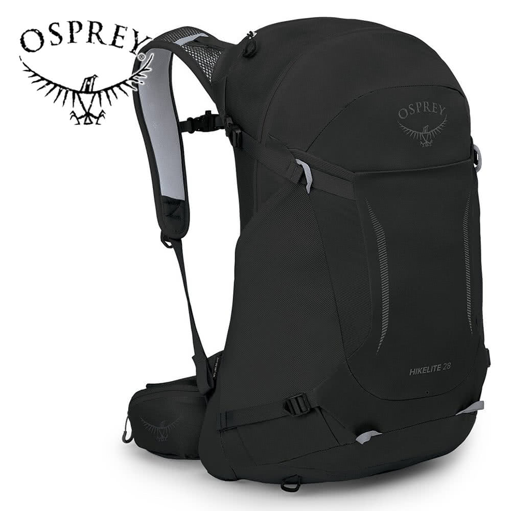 Osprey Hikelite 28 輕量網架登山背包 黑色