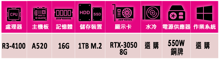 微星平台 R3四核GeForce RTX3050{碎劊魔X}