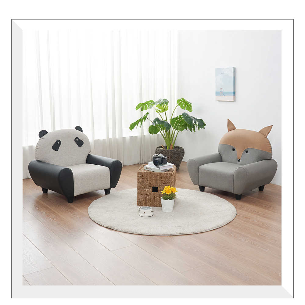 時尚屋 哈威耐磨皮動物造型椅-貓熊RU10-B05(台灣製 