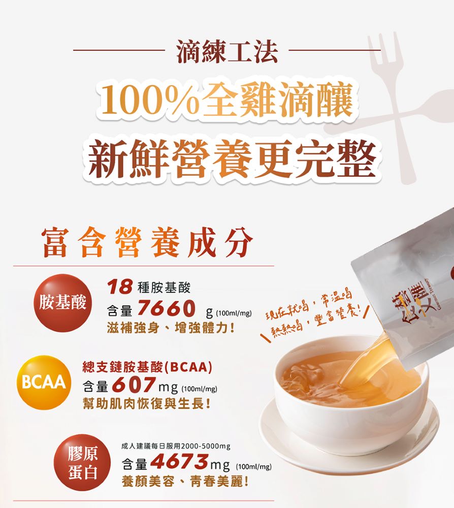 BCAA 含量607 mg 100mlmg