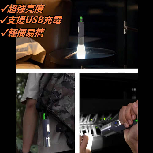 TX 特林 內置鋰電高亮白束光LED手電筒(T-836)評價