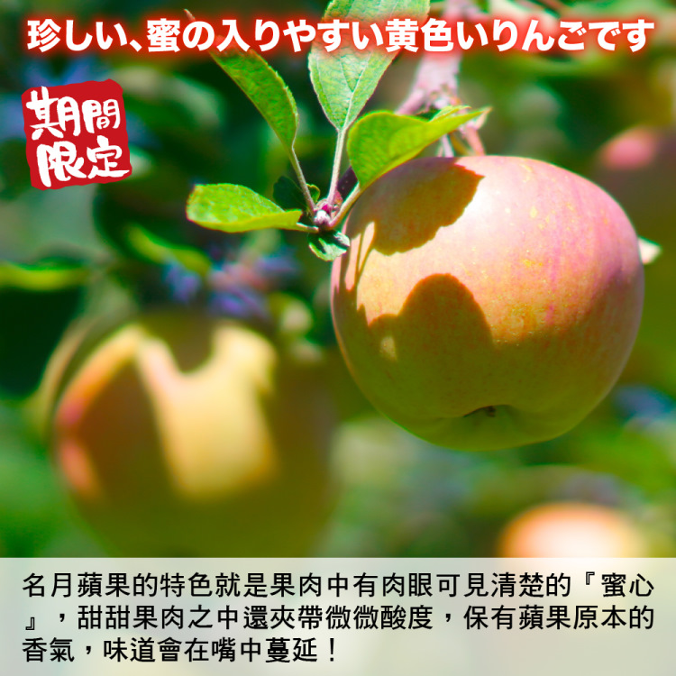 WANG 蔬果 明月蘋果3顆+紅蜜蘋果3顆+韓國水梨3顆 共