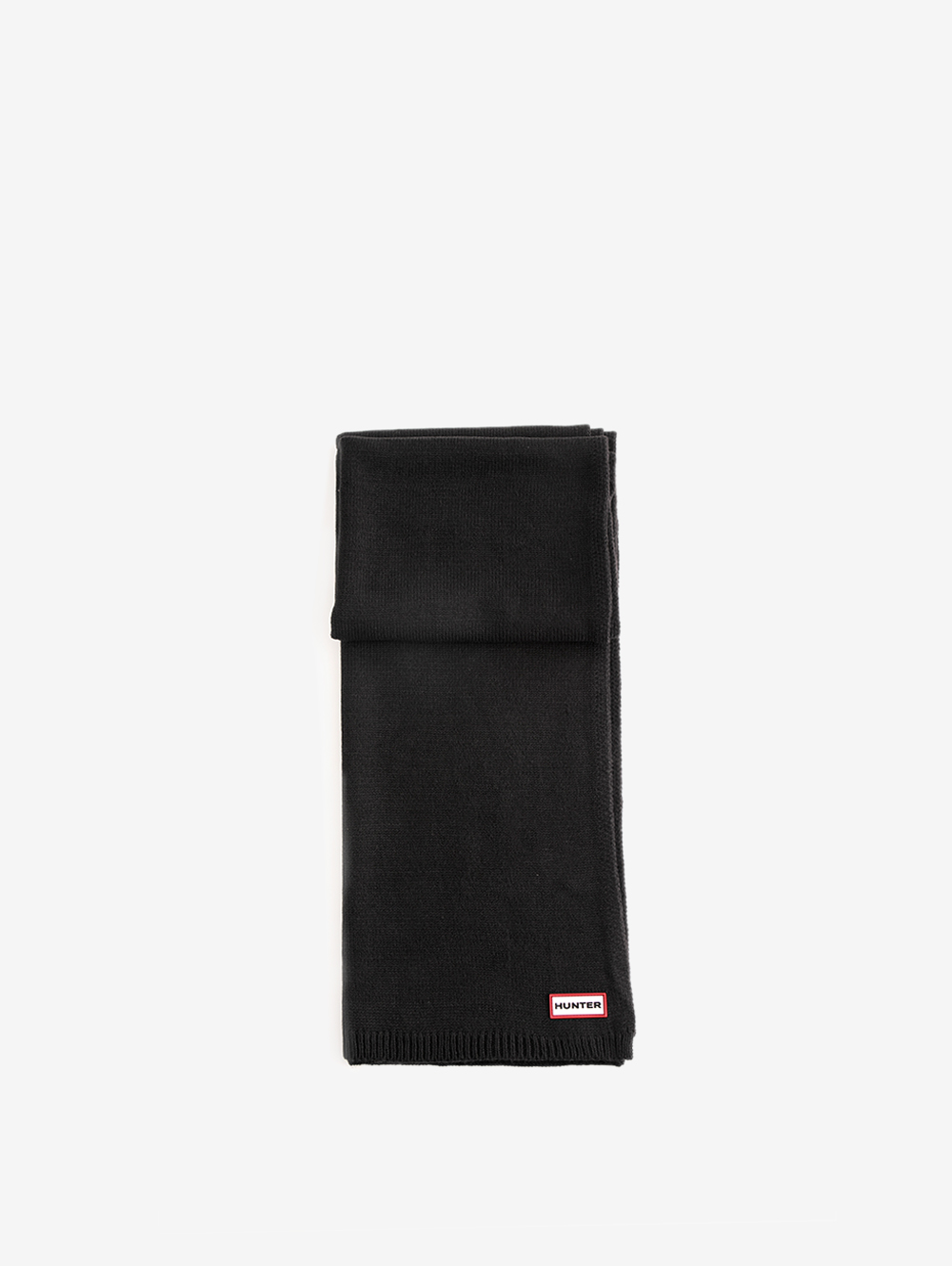 HUNTER 配件-PLAY素面針織圍巾(黑色)優惠推薦