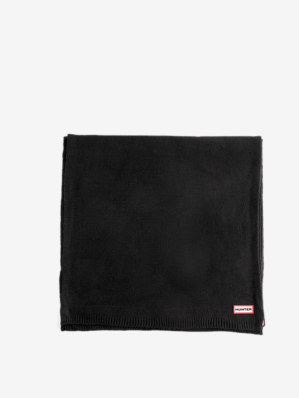 HUNTER 配件-PLAY素面針織圍巾(黑色)優惠推薦