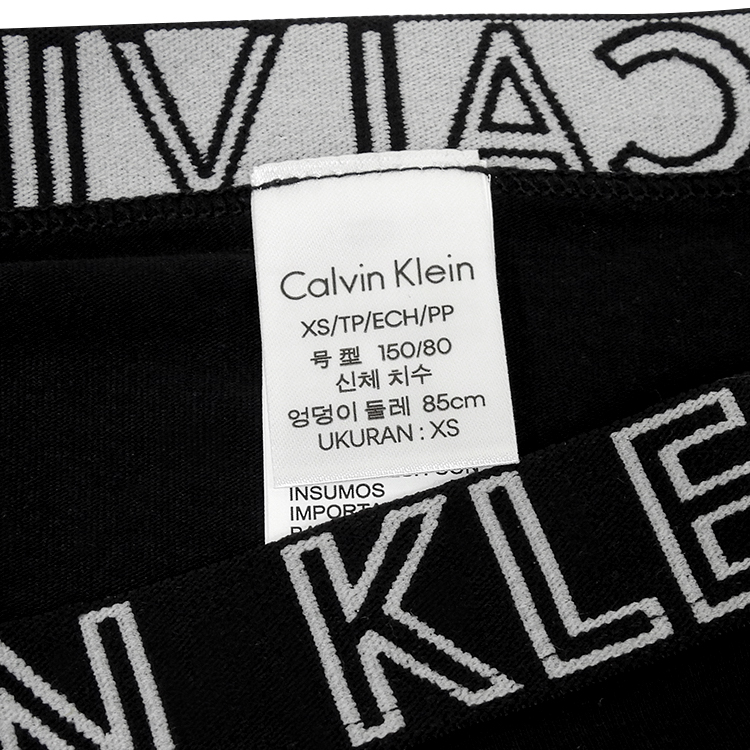 Calvin Klein 凱文克萊 棉質低腰內褲-黑色(XS