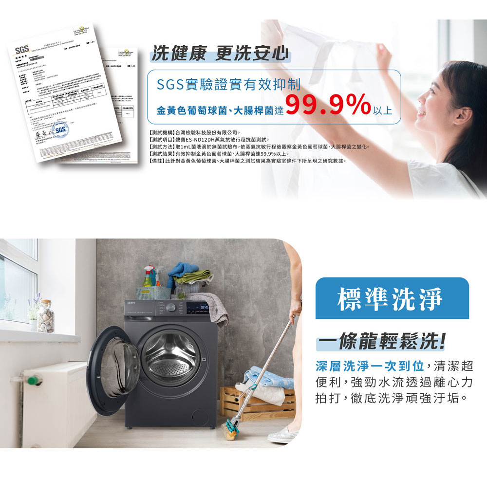 測試方法取1mL菌液滴於無菌試驗布,依蒸氣抗敏行程後觀察金黃色葡萄球菌、大腸桿菌之變化。