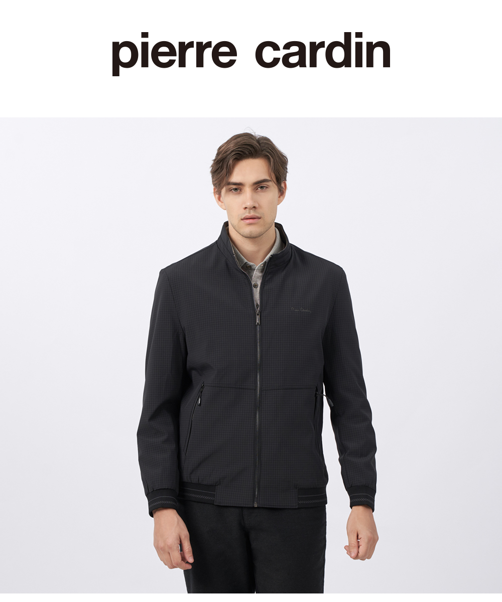 pierre cardin 皮爾卡登 男款 都會休閒格紋立領