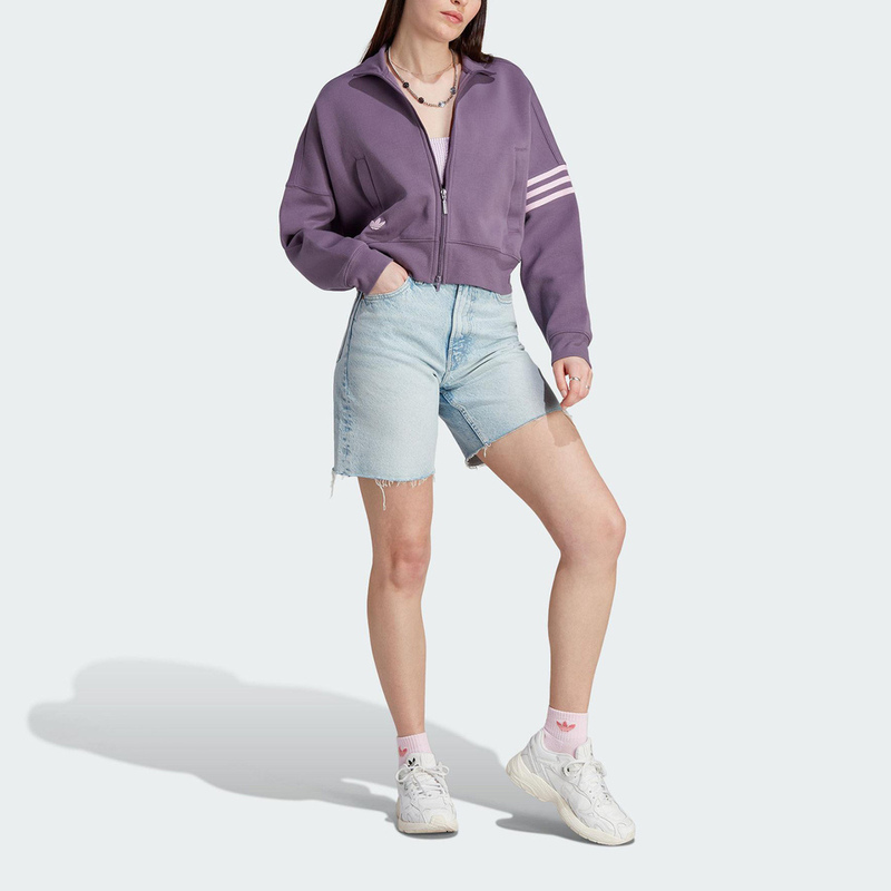 adidas 愛迪達 Tracktop 女 外套 立領 亞洲