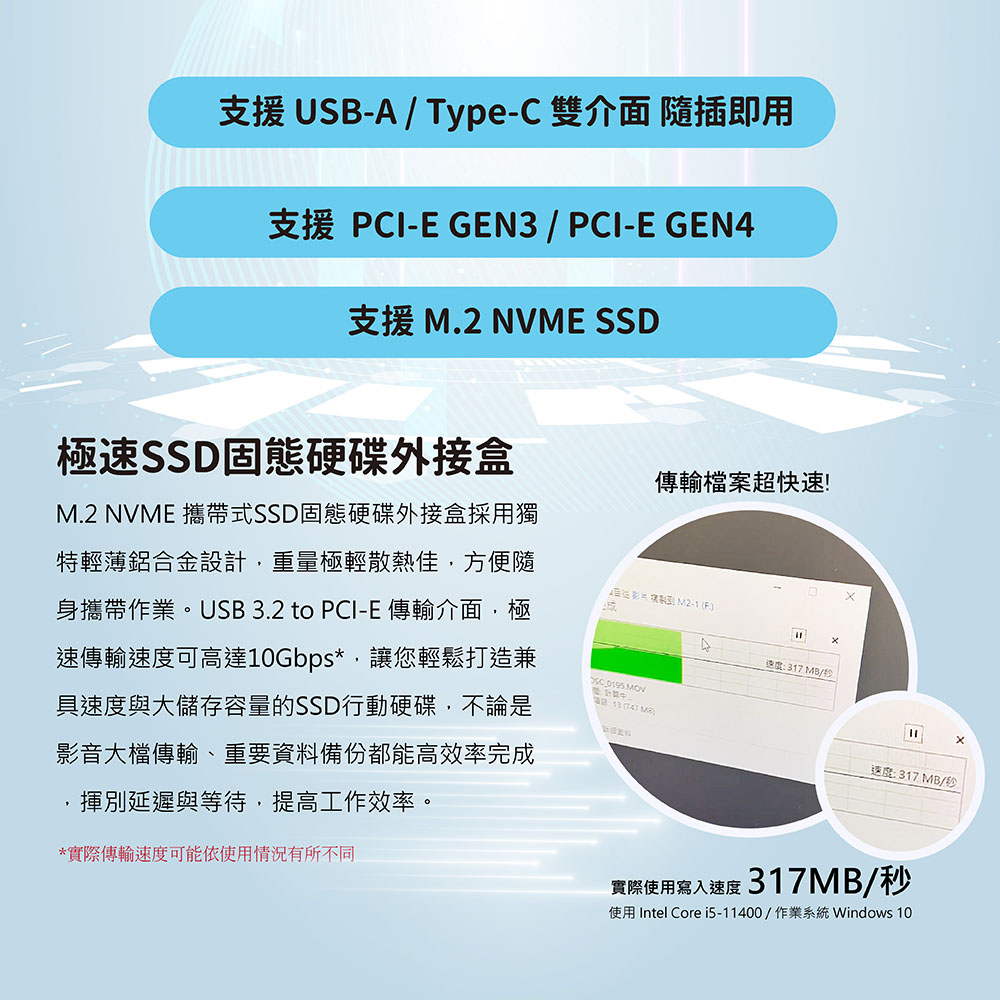 小橘嚴選 M.2 NVME SSD 固態硬碟外接盒(USB-