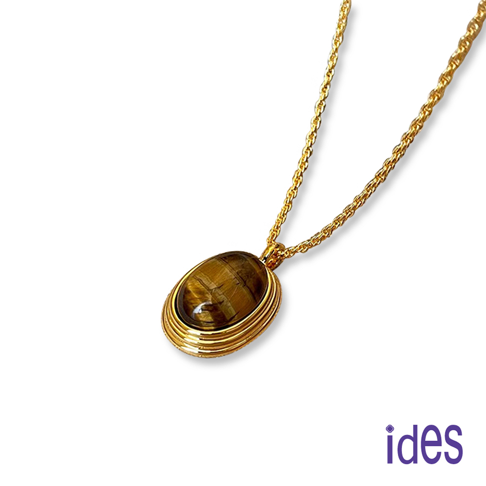 ides 愛蒂思 歐風彩寶系列設計款項鍊鎖骨鍊/復古時尚品牌