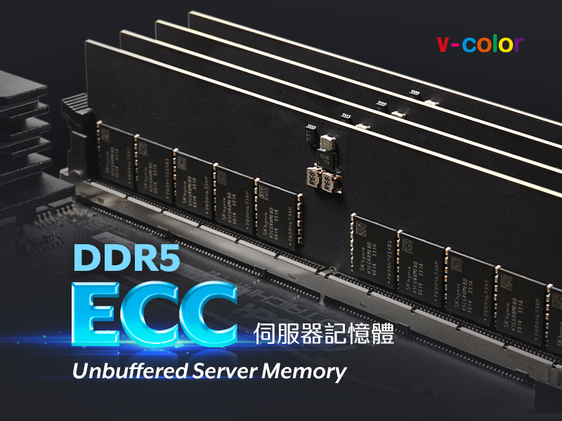 v-color 全何 DDR5 ECC DIMM 4800 