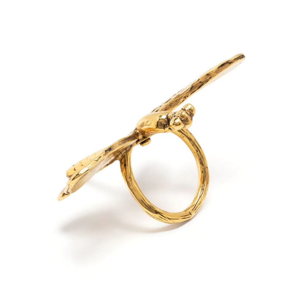 Goossens 時尚個性蜻蜓造型飾戒指(金)好評推薦
