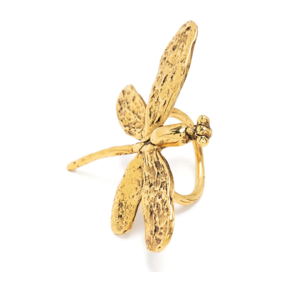 Goossens 時尚個性蜻蜓造型飾戒指(金)好評推薦