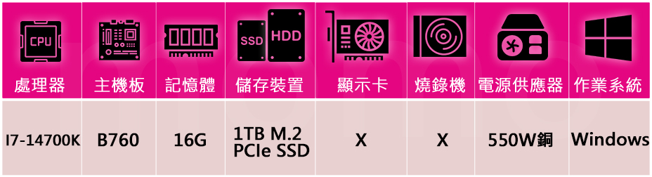 技嘉平台 i7二十核Win11{雄心之燼W}電玩機(I7-1