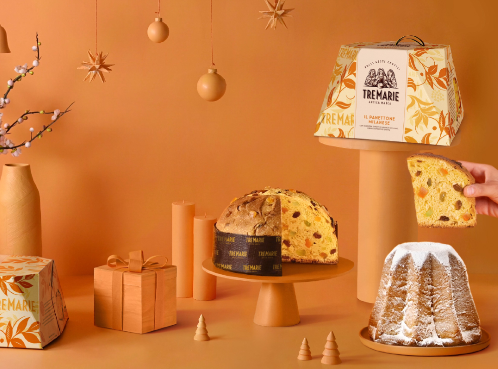 義大利Tre Marie 聖誕水果麵包 精裝紙包款 750g