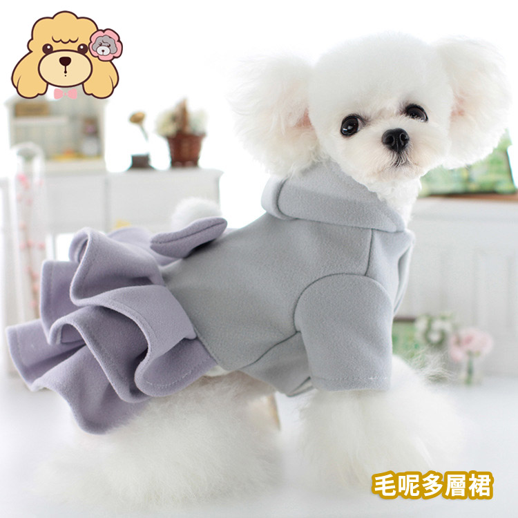 Lollypop PET 毛呢多層裙(秋冬款寵物服飾 貓狗衣