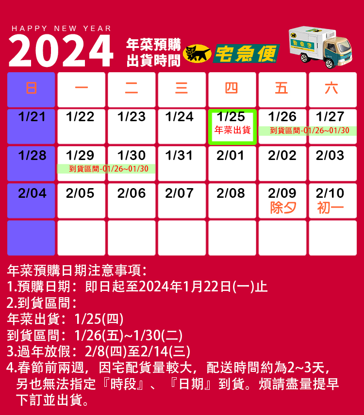 饗城x呷七碗x大甲王記 四金招福年菜4件組(年菜預購-統一1