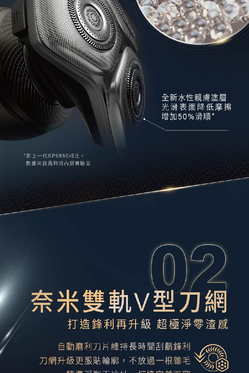刀網升級更服貼輪廓,不放過一根雜毛